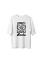 Women's Oversize Motorcycle Boot Printed T-Shirt 100% Cotton Short Sleeve Round Neck Casual Comfortable - 2