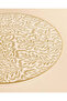 مفرش طاولة فردي ذهبي دائري - 4