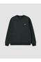 Ozmarka New Season Green Crew Neck Embroidered Men's Sweatshirt - 4
