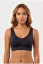 Women's Black Breast Gathering Thick Strap Corset Bustier Anti-Sagging Upright Posture Seamless Bra
