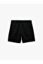 Pocketed Straight Fit Waist Tie-Up Sports Shorts - 2