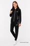 Girl's Scuba Unlimited Double Stripe Hooded Raglan Sleeve Diving Fabric Tracksuit Set Esf7023 - 4