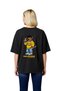 Cartoon Bear Parody Design Printed Women's Oversize T-Shirt