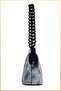 Chin Women's Patterned Scholarship Hand and Shoulder Bag - Black-Blue - 3