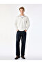 Shawl Collar Regular Fit Long Sleeve Zippered Sweatshirt
