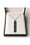Ottoman Motif Black Rectangular Men's Necklace - 3