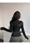 Black Vexa Zippered Sports Cardigan - 2