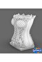 Goth Corset Design Makeup Brush Holder and Organizer - 7