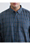 From Uzg Store, Big Size Standard Fit Long Sleeve Checkered Embroidered Gabardine Men'S... - 4