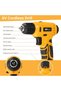 ANXTECH Drill Set, Tool Kit with 8V Power Cordless Drill, Household Repair Tool for Men Women, 154 Piece for Home, Car, Garage, Portable Toolbox Storage Case - 5