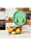 Dustproof snack box with green silicone lid - 3