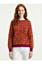 Women's Colorful Patterned Knitwear Sweater
