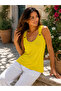 Elegance All Day Long - Women's Summer Viscose Blouse with Ring Detail and Straps - 2