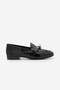 Women's Loafer Genuine Leather Buckle Moccasin Casual Shoes Nador Black Patent Leather - 3