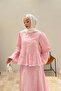 Pompom Lace Detailed Skirted Double Set - Pink - 2