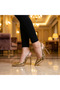 Venus Buckle Detailed Shiny Heeled Shoes