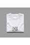 Nubarco Countries Printed White Oversize Wide Cut Long Sleeve 100% Cotton Summer Printed Tshirt - 2