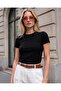 Women's Crew Neck Short Sleeve Bodysuit - 2