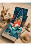 Retro Tropical Sunset Palm Wave Pattern 70X150 Beach Towel - Digital Printed Bath Towel - 4