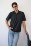 Men's Polo Collar Oysho Fabric T-Shirt Anthracite - 26Y 4029