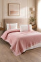 4 Piece Kopanaki Lace & Tassel Double Pique Set - 100% Cotton - 210 X230 cm - Powder