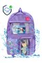 A+ Quality Korean Model Purple Girls Primary School Orthopedic Teddy Bear 3-Piece Bag Set 5 Compartments Water Bottle Foil Lunch Box Pencil Holder Set 682 - 7