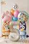 Bluey and Chilli Concept 5-Year-Old Foil Balloon Set – 9-Piece Birthday Set