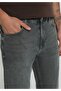 Relaxed Straight Fit Men's Green Cast Denim Jean Pants - 5