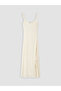 White U-Neck Lace Dress - 5