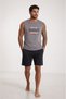 Men's Two-Piece Set 100% Cotton, Summer, Gym, Athlete, Football, Fitness, Jogging, Home Wear Anti-Sweat - 5