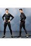 قمصان ضاغطة للرجال بأكمام طويلة، قمصان رياضية للتمرين، قمصان جري سريعة الجفاف، قمصان داخلية للجيم - 5