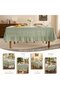 1. Rectangular checkered tablecloth – Waterproof cotton and linen checkered tablecloth, outdoor checkered tablecloth; picnics, ca... - 4