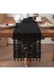 piece - Tablecloth - Lace Table Runner - 30x260 cm - Lace Tassels - Dining or Coffee Table Decoration - Luxurious Look - Off-white - 3