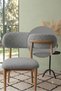 Bohemian Chair Cover - Full Back Coverage - Flexible Elastic Washable - Gray