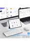 لوحة مفاتيح بلوتوث لاسلكية من سيميتيك، لوحة مفاتيح صغيرة محمولة فائقة النحافة وصامتة للآيباد/التابلت/ماك/إل - 5