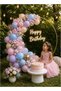 Pastel Balloon Garland Kit | Macaron Pink Blue Cream Gold Balloon Arch Decoration Set with Glue Dots & Strip for Birthday Party , Wedding , Baby Shower - 4
