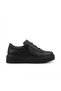 Kb-x502 kuback black leather high black sole lace detailed elastic daily men's shoe - 3