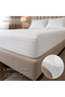 100% Cotton Satin Striped Elastic Bed Sheet (High Edge) - 6