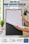 50X70 cm 3 mm Mdf Secretarial Drawing Pad Set with 10 Pieces of 120 Gr Painting Paper and 5-Piece Graded Pencil Set - 2