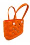 Women's Quilted Pattern Eva Material Water Resistant Large Tote Bag with Decorative Accessories - 3