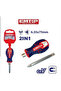 Normal + Square Interchangeable Head Screwdriver High Quality 75mm Esdrh0203 - M-Top - 2