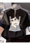 Cute Kitten Wow Printed Premium Oversize T-Shirt