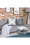 4 Pack Decorative Throw Pillow Covers, 18x18 Grey and White Modern Simple Square Pillow Cas - 5