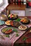 6 Pieces Unbreakable Melamine Dessert Plate Serving Plate 17 cm - Black - 2