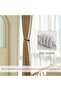 Magnetic Curtain Tiebacks 2 Pack - Decorative Rope Curtain Holders for Drapes and Curtains, Strong N - 5