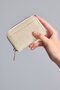 Wicker Look Zippered Women's Coin Purse H0616Axns