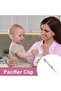 Pacifier Clip Teething Toys Teethers Teething Straps | Pacifier Holder and Leash BPA Free Silicone S - 2
