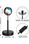 Sunset Lamp Projection Rotation LED Romantic Modern Floor Stand Night Light with USB for Living Room - 3