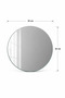 Mirrored Supla |   Luxora |   Flat Mirror |   Set of 6 Round Mirrors Supla |   Diameter32 - 3
