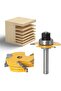 Milling cutter 8mm adjustable 3-wheel T-type 6 inserts. - 2